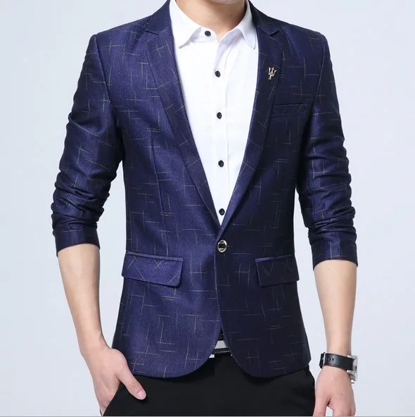 Роскошные Дизайнерские Для мужчин фантазии деловой Блейзер Бизнес Повседневное