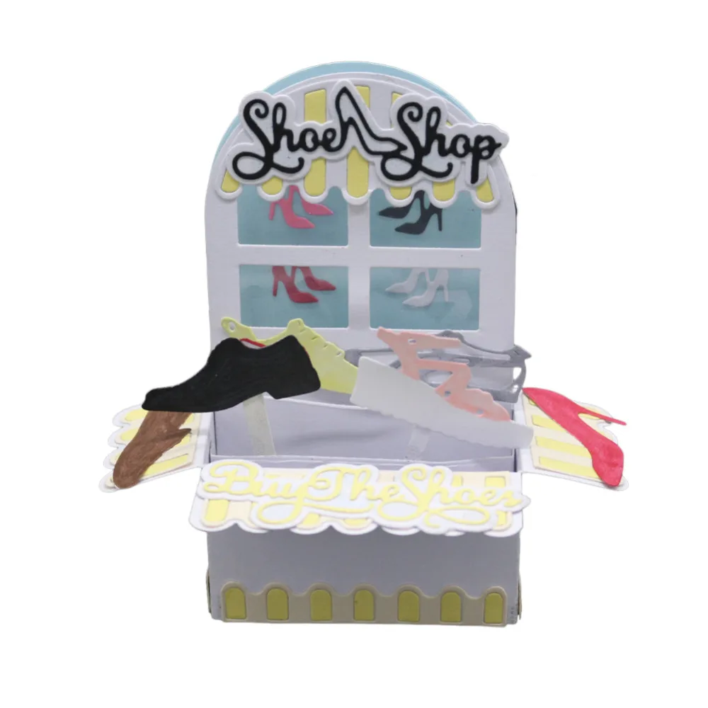 3D коробка для подарка с прозрачным вырезом металлические вырезы режущие штампы