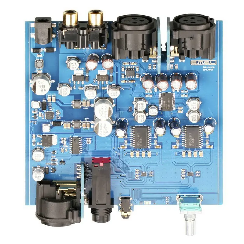 Полностью сбалансированный усилитель для наушников SMSL SAP 9 RCA XLR вход разъем 6 35 мм 2