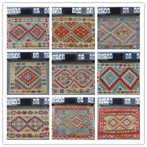 

Handwoven New Listing Geometric Carpet Bedroom Turkish Prayer Rugs Wool Knitting Carpets Kilim Fabric