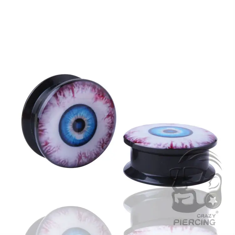 Серьги туннели для пирсинга модные акриловые затычки ушей с винтовым креплением