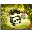 Алмазная 5d картина Питер Рен, вышивка крестиком, картина по номерам для рисования, полная мозаика, с рисунком панды вверх дном