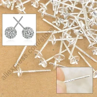 925 sterling silver jewelry ear pin pairs for stud earrings findings supplies back lock post pad