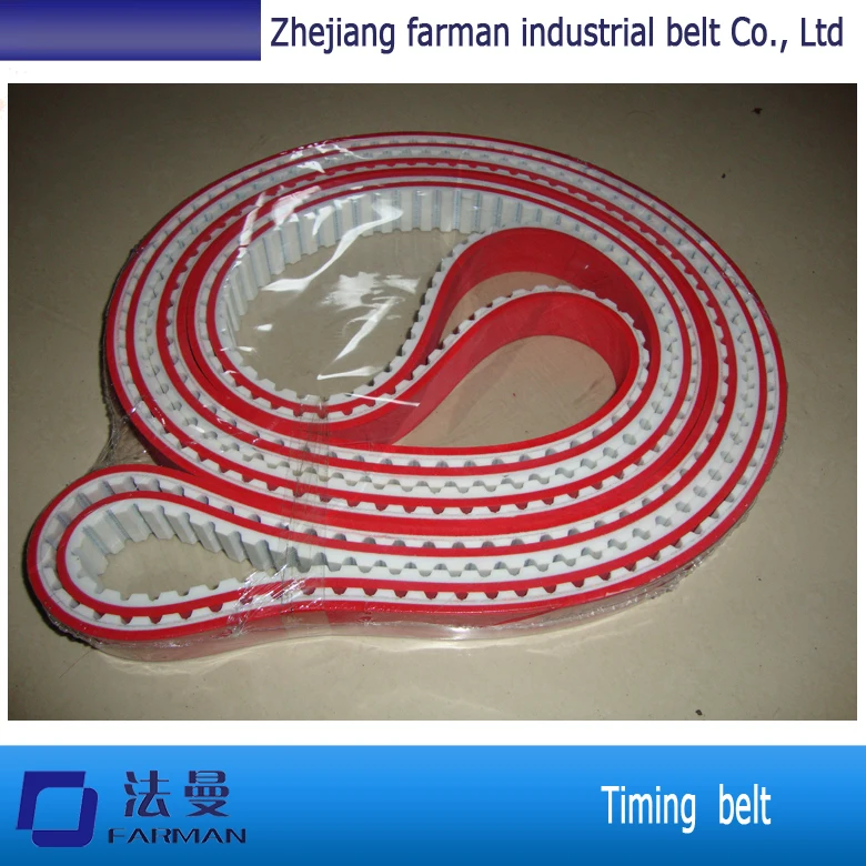 Zhejiang производитель PU T10 Ремень ГРМ с красным резиновым покрытием|at10 timing belt|timing
