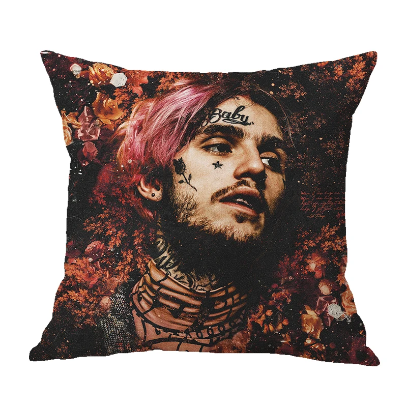 Эмо ловушка Lil peep чехол для подушки 45*45 Лен Хлопок домашние подушки мягкие декоративные наволочки для дивана кресла наволочки