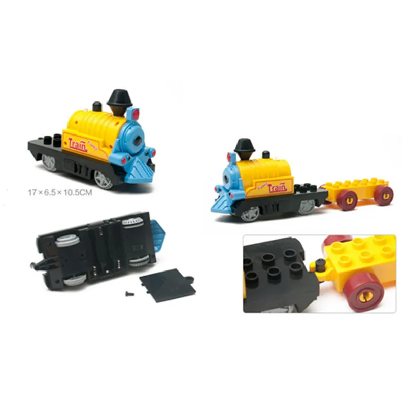 Детский конструктор железнодорожный поезд|train blocks|toy diyassembly toy |