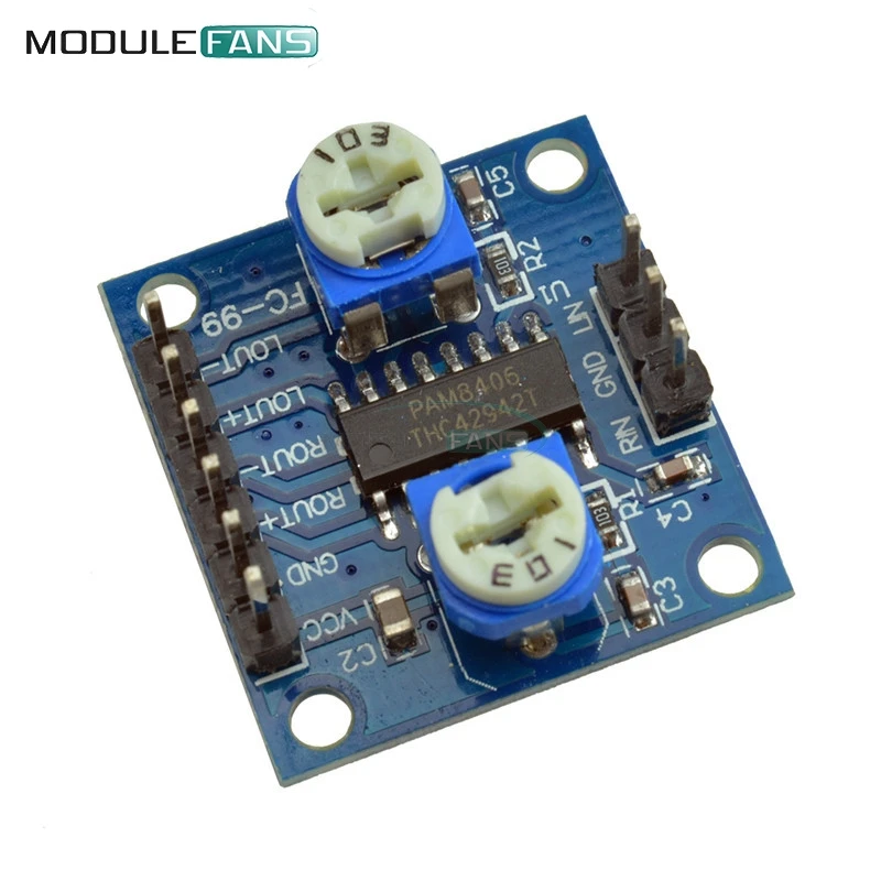 Плата цифрового усилителя PAM8406 с потенциометром громкости 5Wx2 стерео M70 DIY KIT|digital