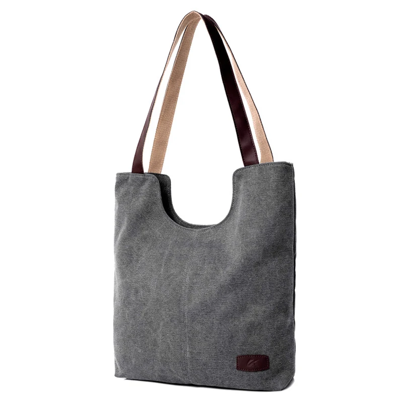 Новинка 2017 Женская тканевая сумка большой вместимости простая на плечо женские