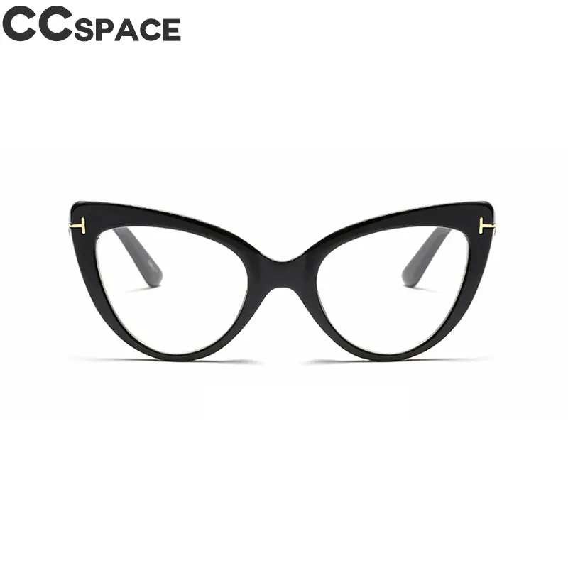 C8 black clear Женские очки кошачий глаз, оправа, модные компьютерные очки, трендовые стили, оптические 45131 - Цвет оправы: C8 black clear