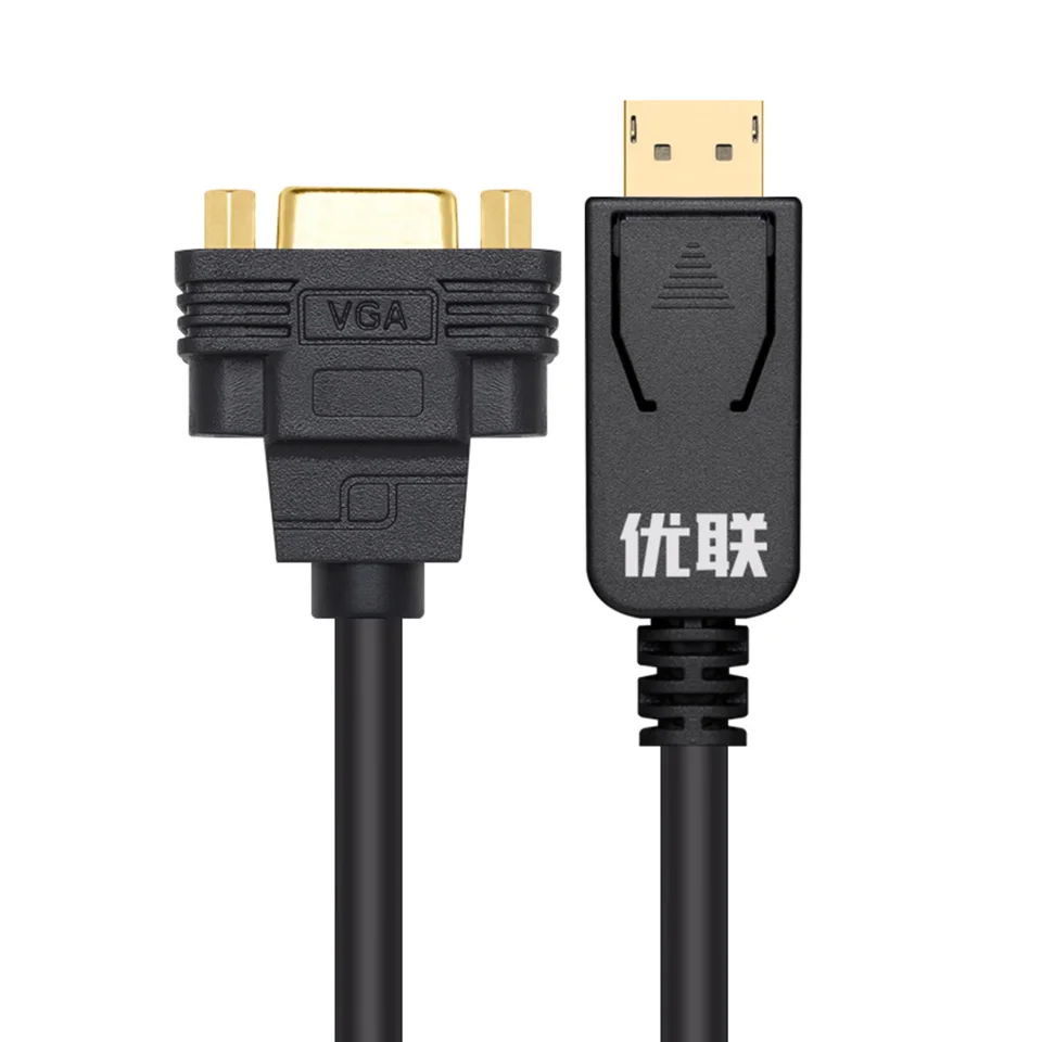 Unnlink Displayport DP to VGA кабель конвертер мужской и женский FHD 1080P @ 60 Гц для графической