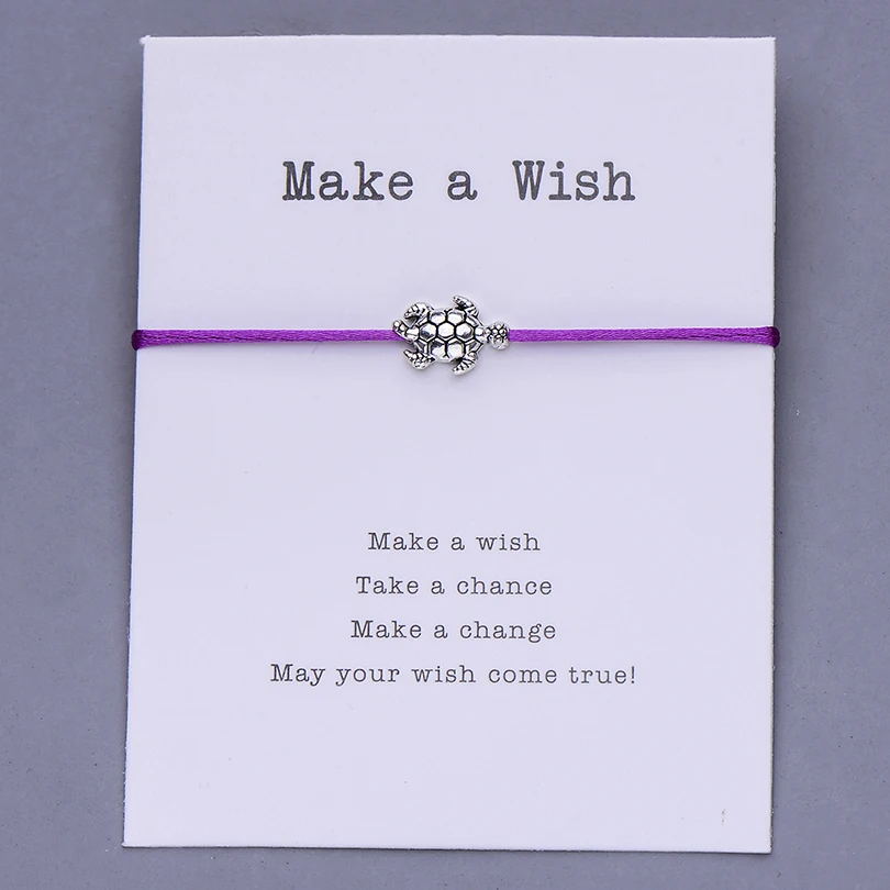Pipitree Lucky морская черепаха браслет с подвесками красная струна Wish браслеты для женщин детский подарок ювелирные изделия