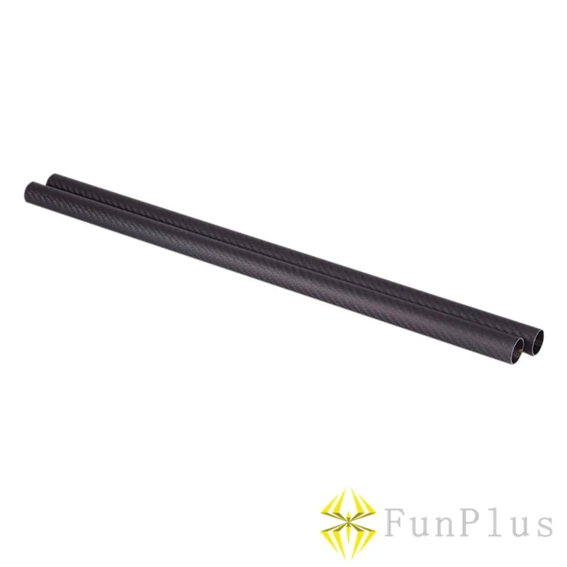 Трубки из углеродного волокна 3K диагональю 2 шт. матовая длинная трубка OD 24 мм ID 22