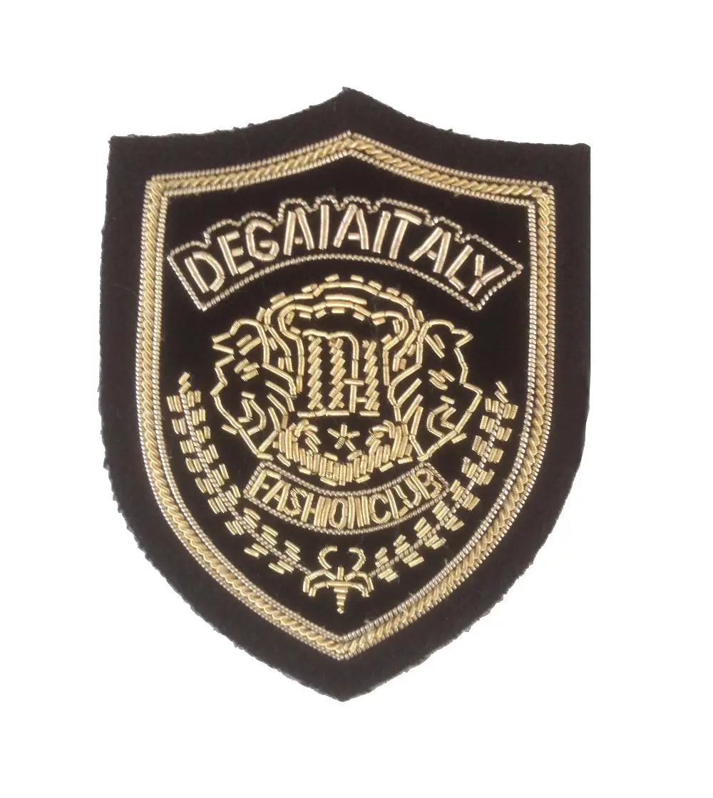 Ручная вышивка из проволоки/Золотой значок модный клубный золотой цвет ~~~ | Дом и