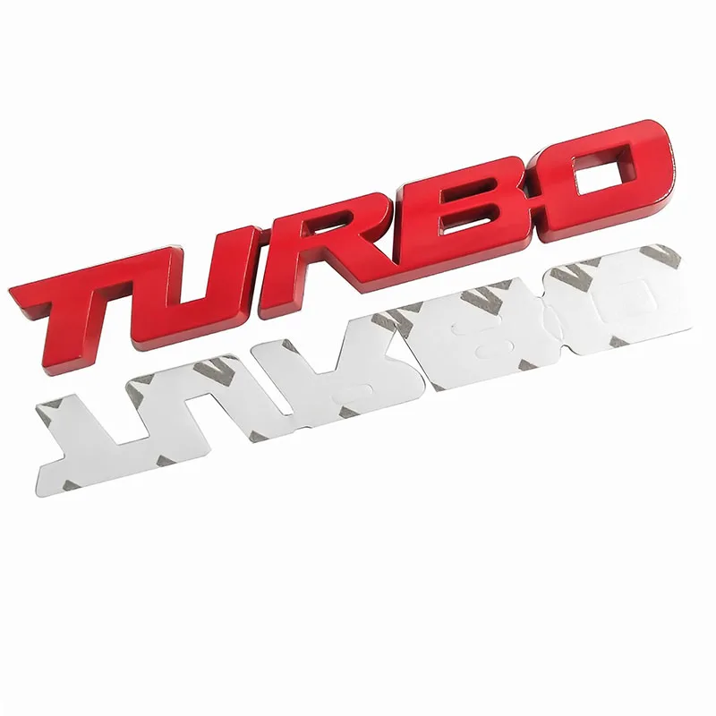 13*1,8 см 3D наклейка для стайлинга автомобилей Металлическая Эмблема Turbo задний значок задней двери для Ford Focus 2 3 RS Fiesta Mondeo Tuga Ecosport Fusion