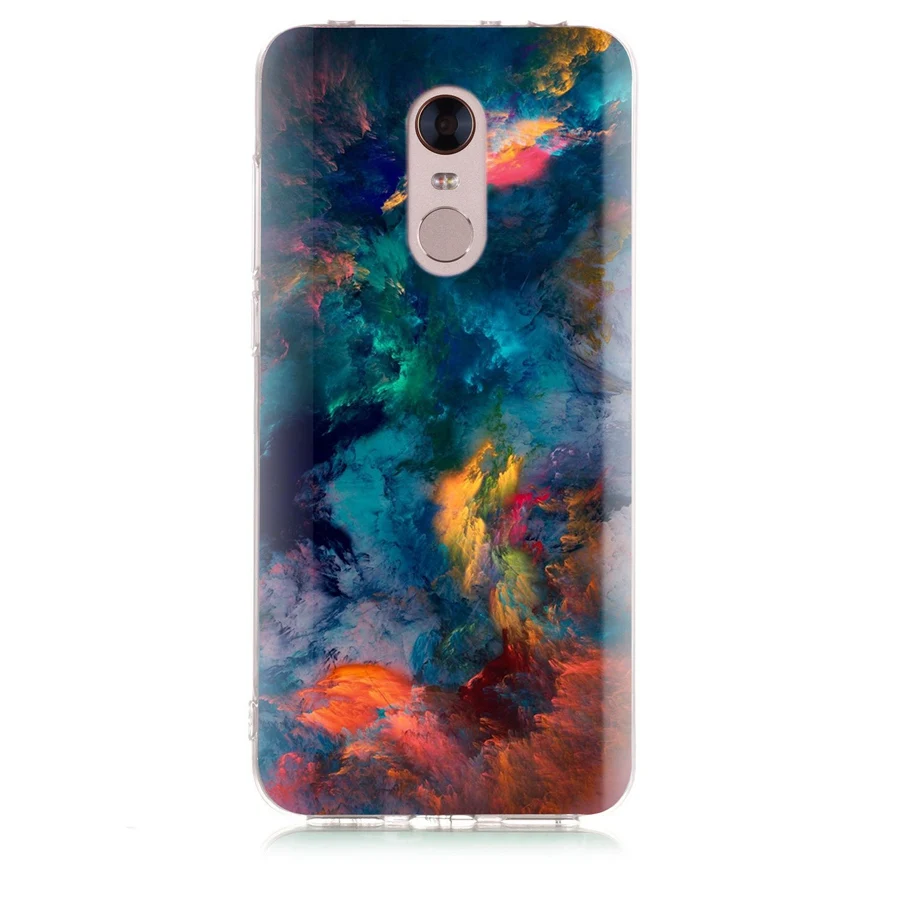 Узорчатый чехол для телефона Xiaomi Redmi 4x Note 3 mi A1 4 Pro 4A Примечание 5 6 6pro Red 5A 6A Мягкий