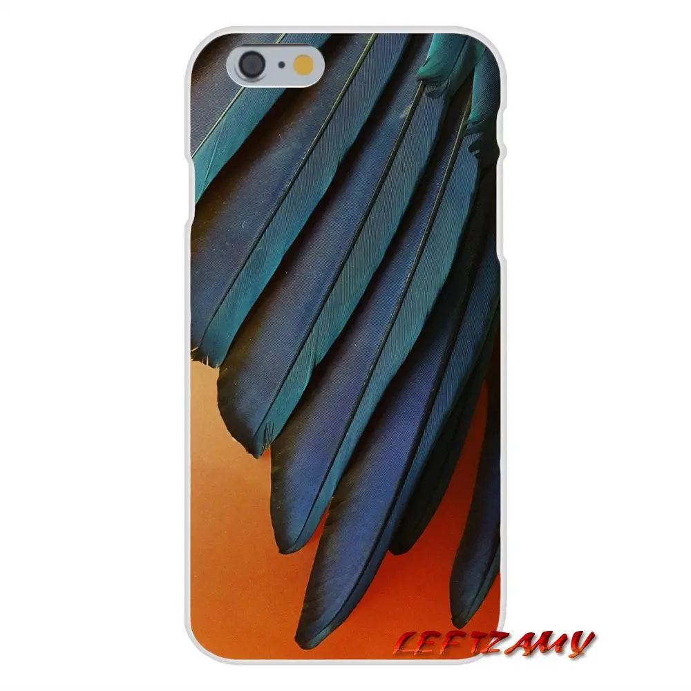 Для iPhone X XR XS MAX 4 4S 5 5S 5C SE 6 S 7 8 Plus feather голубой аксессуары телефон оболочки