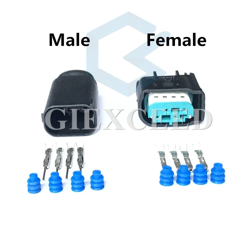 Женский Мужской 4 Pin 1-967640-1 8E0971934 TPMS для VW Audi кислородный датчик розетка Авто конвертер LPG разъем