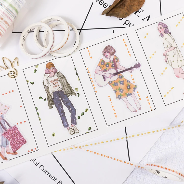 60 шт./лот декоративная бумажная Маскировочная лента серии happy photo gallery washi tape |