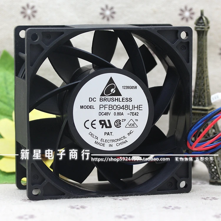 Бесплатный Delivery. Original PFB0948UHE 9038 0.8A 48 В три провода ветер инвертора вентилятора |