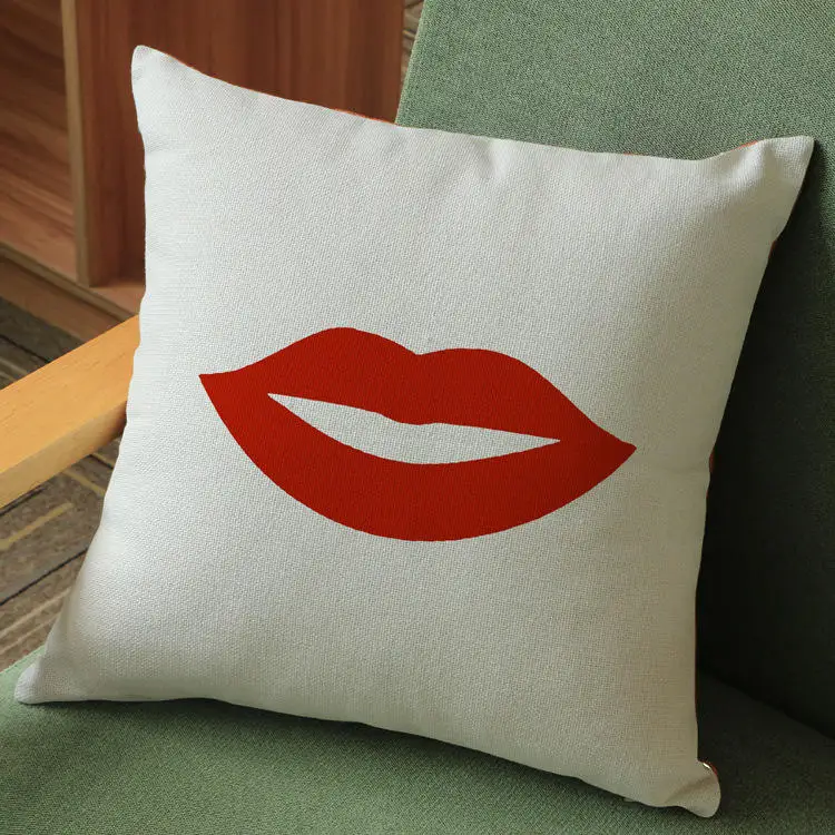 Современная Краткая творческий борода красные губы пара сочетание хлопка и