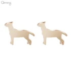 Новое поступление, серьги-гвоздики в виде Бультерьера, ошейники для любителей собак и домашних животных для женщин, брендовые изящные ювелирные изделия, серьги для женщин, детей, мужчин, собак, бижутерия