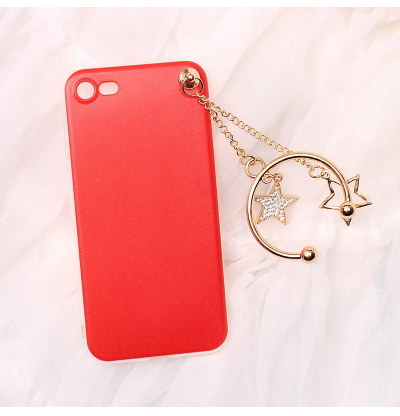 Для iPhone 4 4S 5 5S 6 6 S 7 7 S 8 Plus X звезда кулон мобильный чехол для телефона чехол сумка накладка на корпус маска