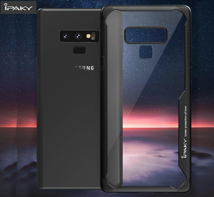 Чехол iPaky для Samsung Note 9 силиконовый акриловый Гибридный противоударный Прозрачный