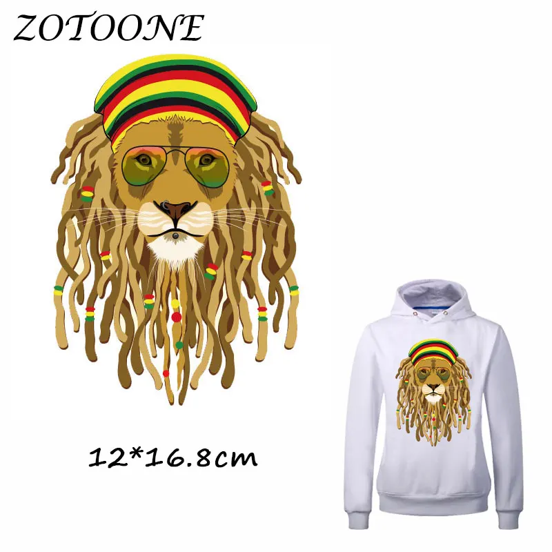 ZOTOONE очки Африке нашивка со львом для костюмы гладить на передачи тепла одежды