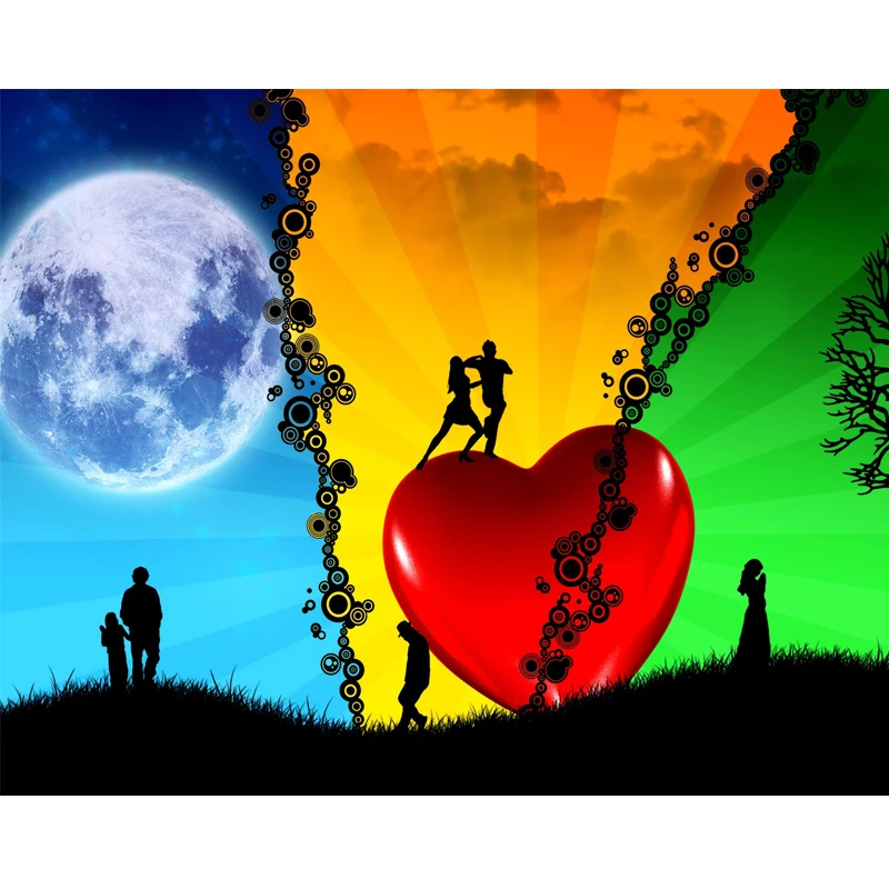 

Diamond Embroidery Full square Vector Love Dream Diamond picture 5D Diy diamond painting mosaic home decor H56