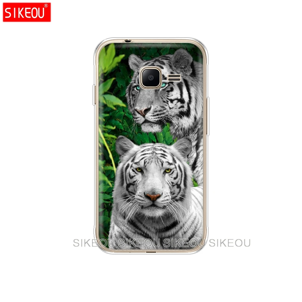 Силиконовый чехол для телефона Samsung Galaxy J1 Mini 2016 J105 J105F Nxt Duo wolf tiger lion Leopard bear |