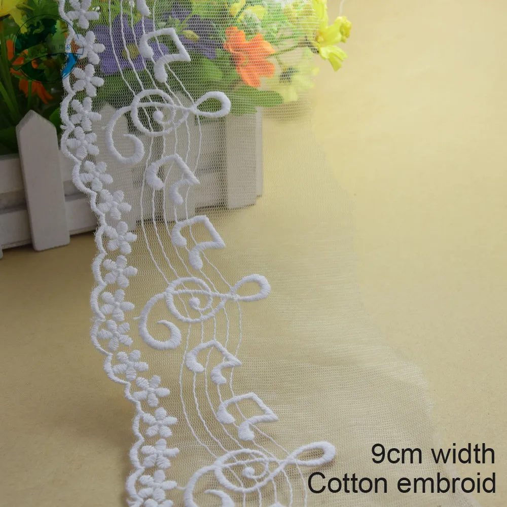 3 ярда 9 см вышивка эластичное шитье искусственная кружевная отделка или