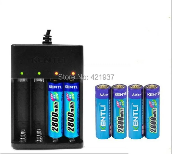 Аккумуляторная литий ионная батарея KENTLI 6 шт. в AA 2800 МВт/ч|aa battery|battery aaa rechargeable battery |