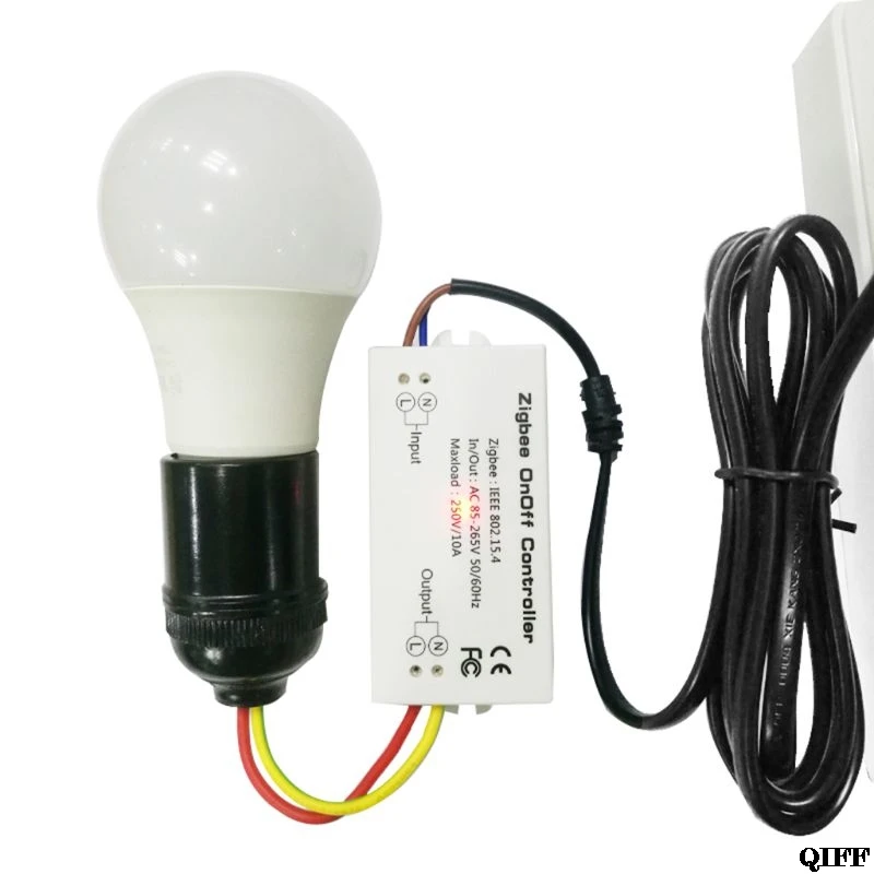 Zigbee вкл/выкл управление Лер умный переключатель приложение дистанционное управление Умный дом модуль AC85-265V 10A Mar28