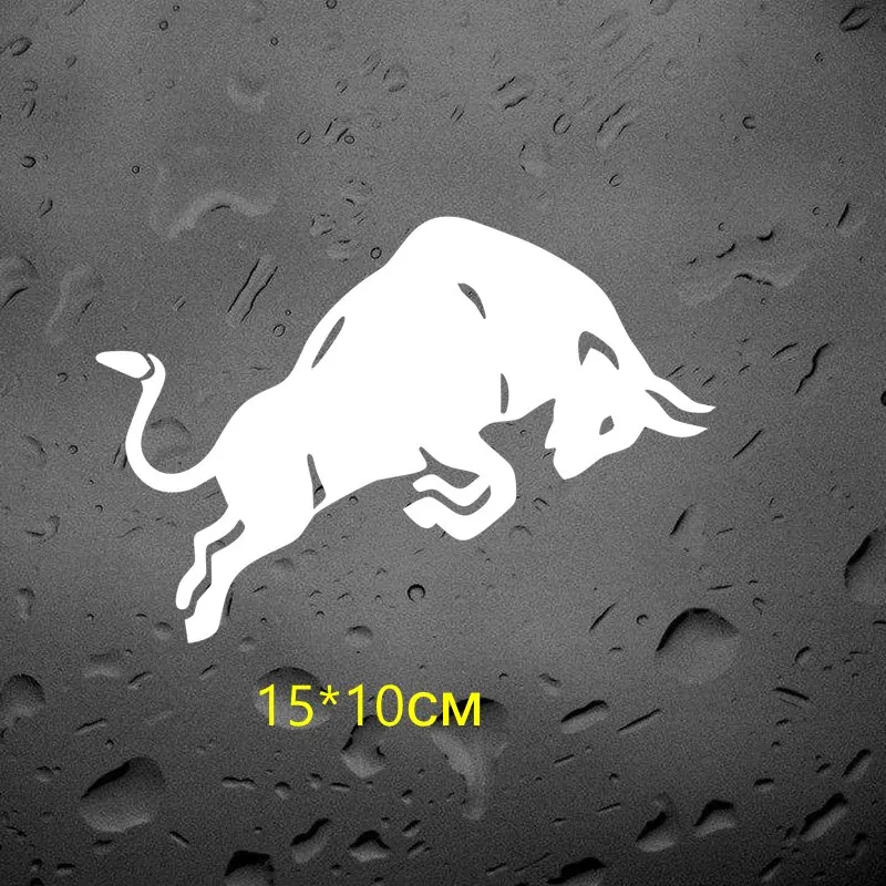 H830 Silver Left Tri mishki HZX830#15*10 см прыгающий Бык Корова красная Автомобильная Наклейка Виниловые наклейки аксессуары для мотоциклов наклейка светоотражающая - Color Name: H830 Silver Left