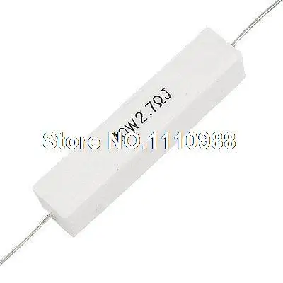 

5x Axial Ceramic Cement Power Resistor 2.7 Ohm 10W 2R7 5%