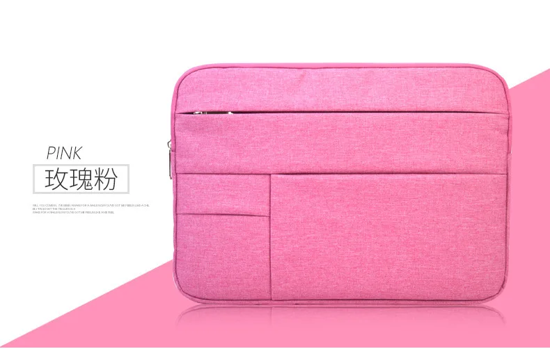 Холст сумка для ноутбука macbook air 11 12 13 15 дюйма молнии чехол mac lenovo мышь tablet carry