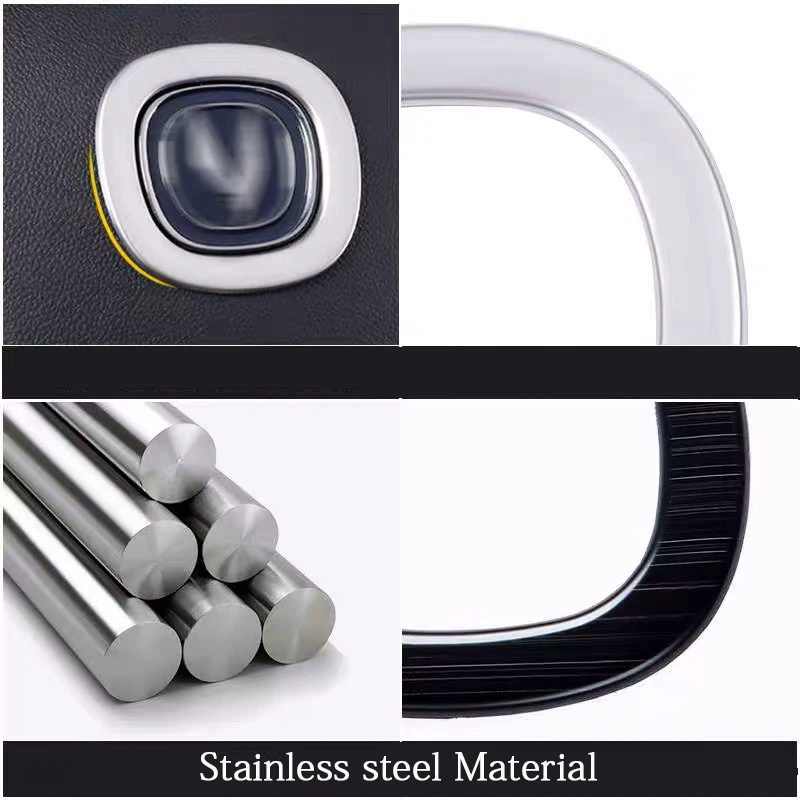 

Car styling Accessories for Changan CS75 2018 steering wheel logo stainless steel decoration circle ring cover stickers