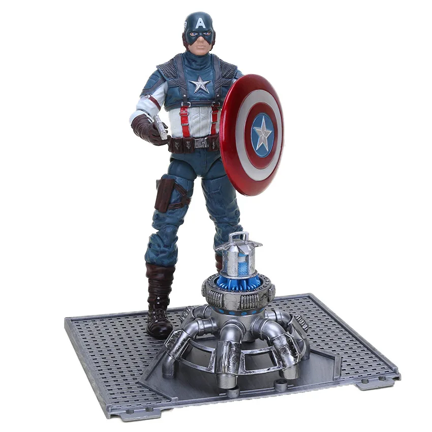 18 см Marvel игрушки супер герой фигурка Мстители Капитан Америка ПВХ фигурка супер герой Коллекционная модель куклы игрушки