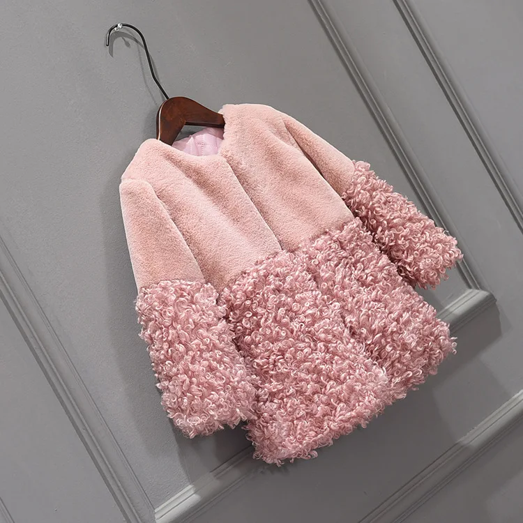 New Autumn Winter Girls Faux Fur Coat Kids Warm Coats Children Fur Coat For Baby Girls Jackets Princess Parkas Girl Fur Coat