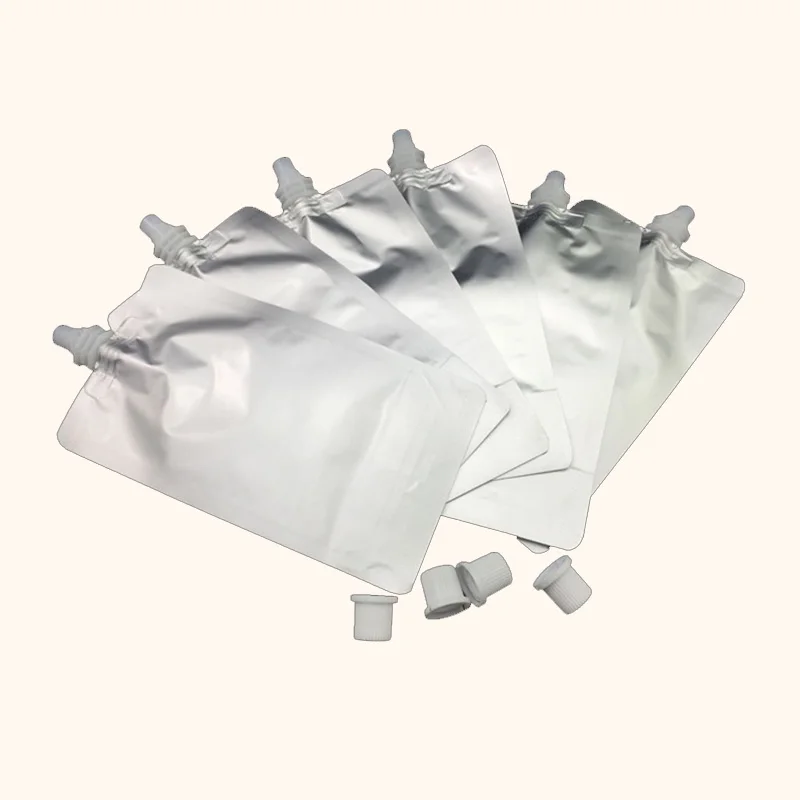 10*17 см 250 мл 50 шт./лот пустой Doypack чистый алюминиевый мешочек с носиком из фольги