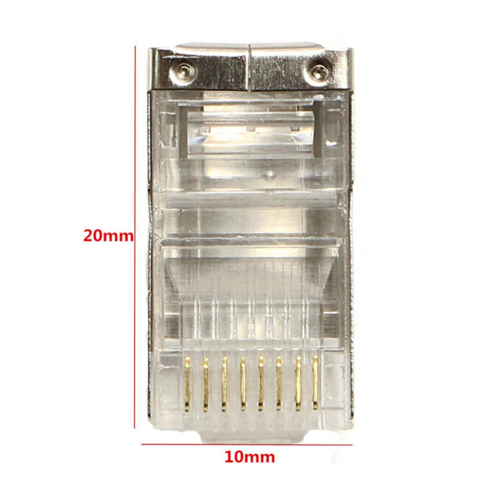 50 шт. многофункциональные RJ45 Cat6 8Pin 8P8C экранированные многожильные обжимные