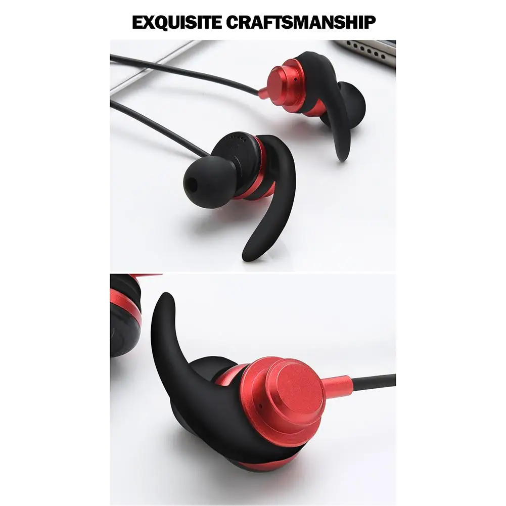 Wireless runing Sports Sweat Proof Bluetooth Headset Stereo Phone Universal Metal Magnetic Waterproof earphone | Электроника