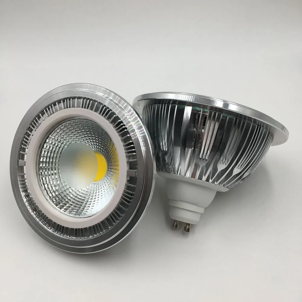 4 шт./лот с регулируемой яркостью 10 Вт G53 GU10 led COB AR111 прожектор AC/DC12V ES111 RA&gt 80