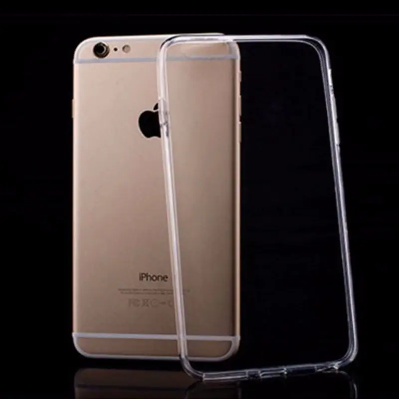 Ультратонкий Прозрачный мягкий ТПУ мобильный телефон чехол для iPhone XS MAX XR 6 6S Plus