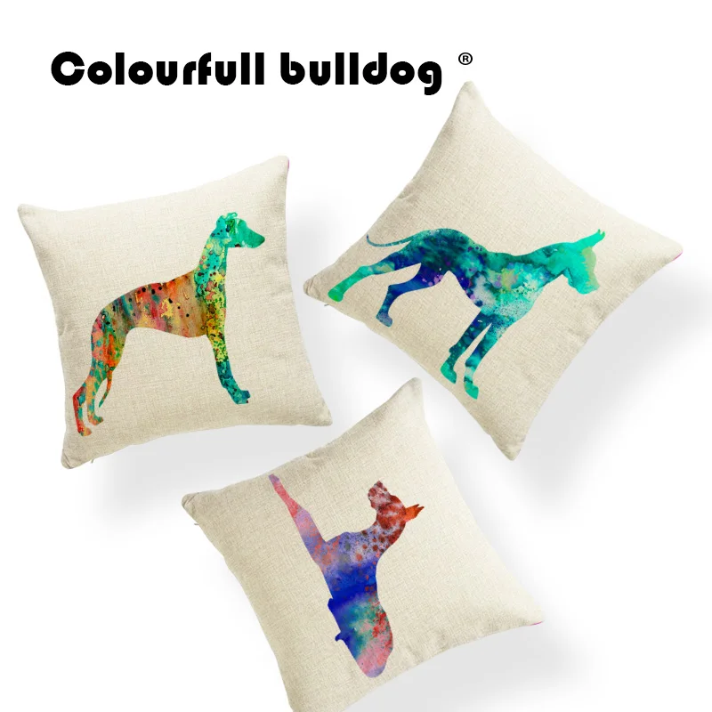 Greyhound подушки Великие даты Чехол на подушку такса богемный Свадебный домашний