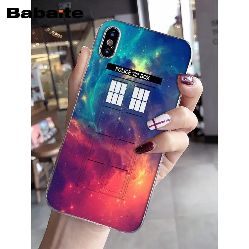 Babaite Tardis Box Доктор Кто ТВ мягкий силиконовый прозрачный чехол для телефона для iPhone 8 7 6 6S Plus 5 5S SE XR X XS MAX Coque Shell