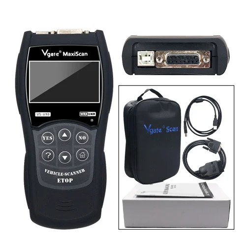 VS890 Code Reader Vgate VS890 VS890S OBD2 сканер VS-890 VOBDII код ридер Поддержка OBD OBDII CAN протоколы 13 языков лучше ELM327 - Цвет: VS890 Code Reader