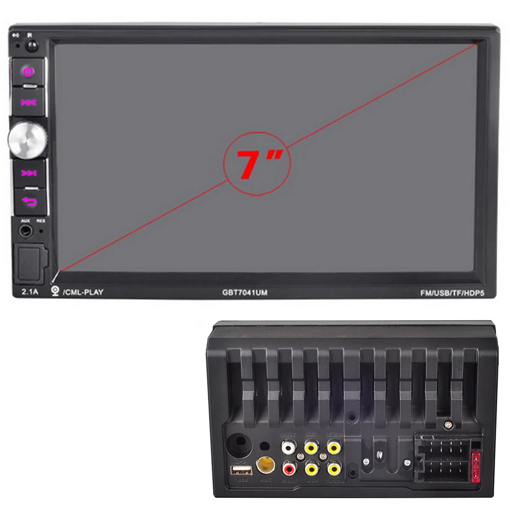 Сенсорный экран 7 &quotHandfree 2DIN зеркальная связь Bluetooth HD 1024*600 автомобильное радио