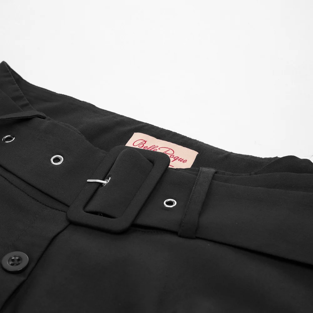 Женская винтажная Юбка миди черная элегантная юбка трапециевидной формы в стиле