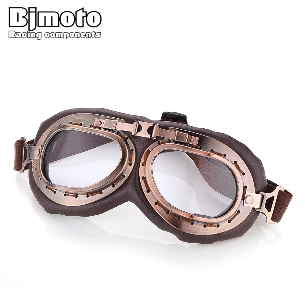 Очки для мотоциклистов BJMOTO ретро очки мотокросса с открытым лицом винтажные